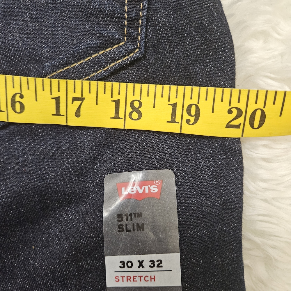 Levi’s 511 Slim Fit Men’s Jeans 30x32 Blue Wash Stretch New with Tags Stretch - Picture 16 of 16